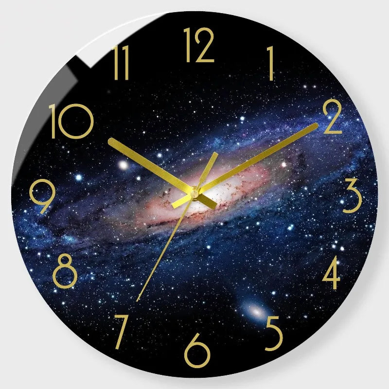 Luxury Silent Wall Clock Living Room Glass Clocks Wall Home Decor Creative Modern Big Wall Watch Kitchen Clock Duvar Saati Gift